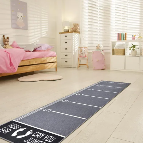 Miniatura 12 de Ottomanson Children's Collection - Alfombra de jardín, 2 pies, 7 pulgadas x 6 pies, color gris