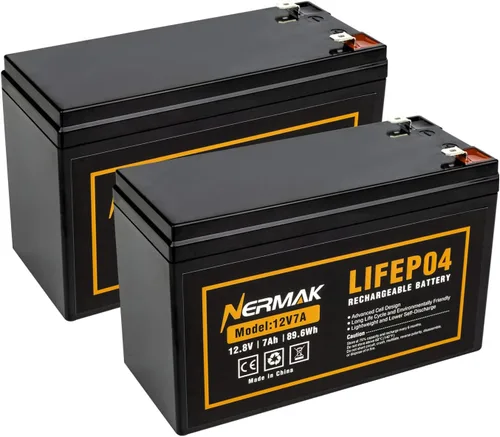 Miniatura 8 de NERMAK Batería de ciclo profundo LiFePO4 de 12 V, 12 Ah, más de 2000 ciclos, batería recargable de fosfato de hierro de litio para ruedas