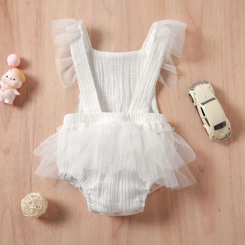 Miniatura 2 de IDOPIP Conjunto de ropa de 1er cumpleaños para niñas con estampado floral, estilo bohemio, con encaje, tutú y diadema de princesa