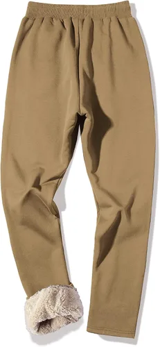 Miniatura 43 de MACHLAB Pantalones deportivos térmicos de forro polar para hombre, pantalones de chándal gruesos y cálidos para invierno