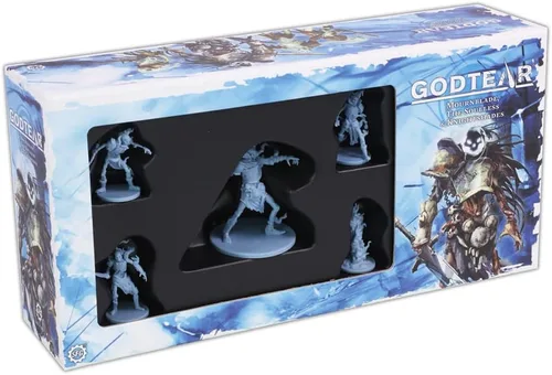 Miniatura 4 de Steamforged Games Godtear: Rhodri, Thane of The Forsaken mantiene el set de campeones de los Guardianes