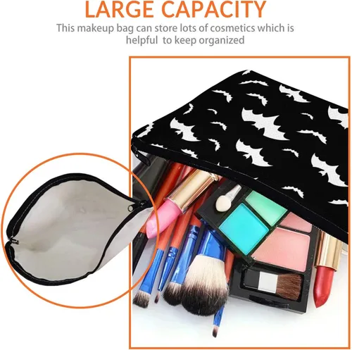 Miniatura 3 de Bolsa de maquillaje de leopardo, de gran capacidad, portátil, para artículos de tocador, bolsa de cosméticos para mujeres, bolsa de viaje