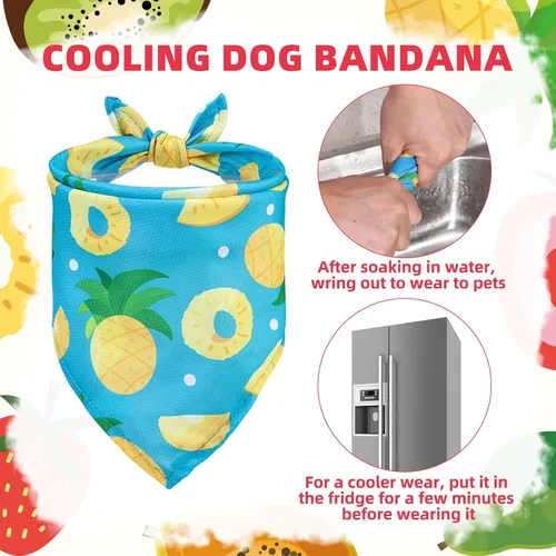Miniatura 3 de PUPTECK Bandana de cumpleaños para perro, traje de 4 piezas, bufanda de babero triangular suave para mascotas, suministros de decoración de fiesta