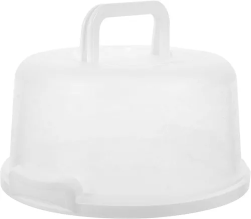 Luxshiny Caja de pastel reutilizable portátil hermética para almacenamiento y transporte para panaderías, hogares y eventos al aire libre, diseño