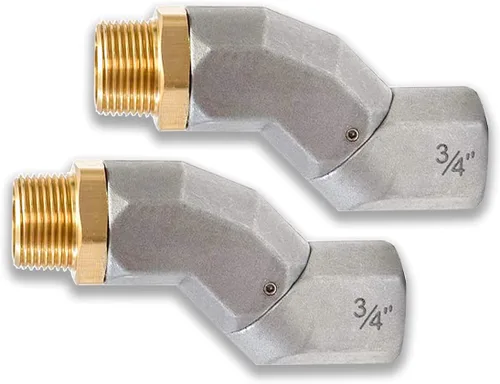 Miniatura 7 de 1" NPT, 2PCS Manguera de Combustible Giratoria 360 Conector giratorio para Bomba de Transferencia de Combustible (negro)