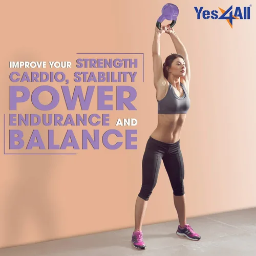 Miniatura 4 de Yes4All - Juego de pesas rusas recubiertas de vinilo, set combinado para entrenamiento corporal completo, fuerza de agarre, flexiones y ejercicios