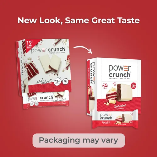 Miniatura 7 de Power Crunch - Barras de oblea proteica, snacks altos en proteínas con delicioso sabor, red velvet, 1,4 onzas (12 unidades)