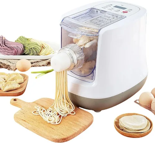 Máquina eléctrica para hacer pasta, máquina automática para hacer fideos con 13 formas de pasta, máquina de pasta puede hacer fideos largos,