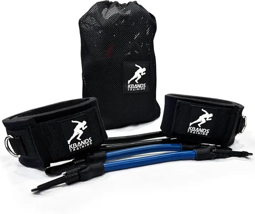 Kbands | Bandas de resistencia para piernas de velocidad y fuerza | Incluye programas de entrenamiento digital Speed 101 y Agility FX - Tamaños para