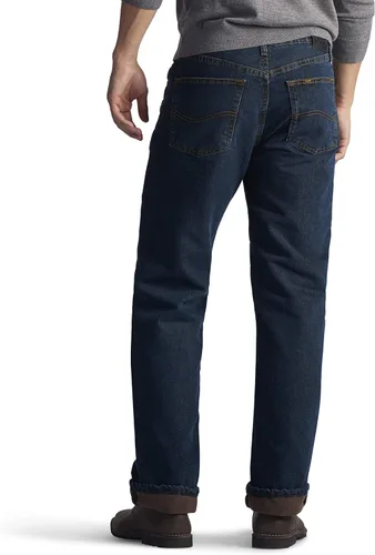 Miniatura 2 de Lee Men's Fleece and Flannel Lined Relaxed-Fit Straight-Leg Jeans