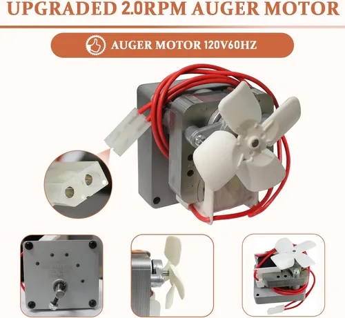 Miniatura 5 de Piezas de repuesto de motor de barrena de 2.0 RPM compatibles con Traeger, Pit Boss, Camp Chef, parrillas ahumadoras de pellets de madera, AC120V