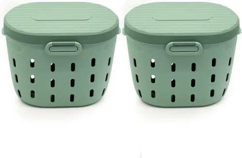 Miniatura 9 de Vego Garden Compostador de lombrices para enterrar en el suelo, contenedor de compostaje para granjas al aire libre, sistema de compostaje libre