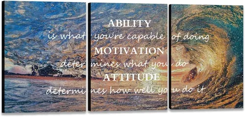 Miniatura 8 de Arte de pared motivacional para oficina, lienzo inspirador, arte de pared, póster de ajetreo, impresión de cita de empresario, pintura de pared, 3