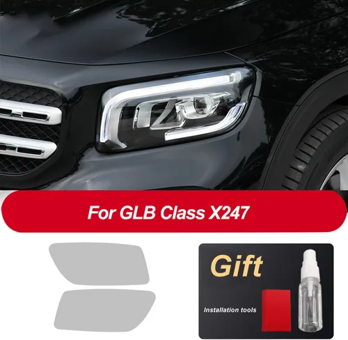 Miniatura 4 de JCAKES Car Headlight Protective Film Front Light Transparent TPU Sticker ，for Mercedes Benz GLS GLB G GLK V Class 2013-Present