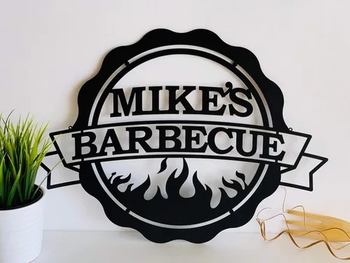 Miniatura 5 de FranJohnsohHouse - Letrero de metal personalizado con nombre de parrilla de barbacoa, decoración del hogar, decoración del hogar, barbacoa, jardín