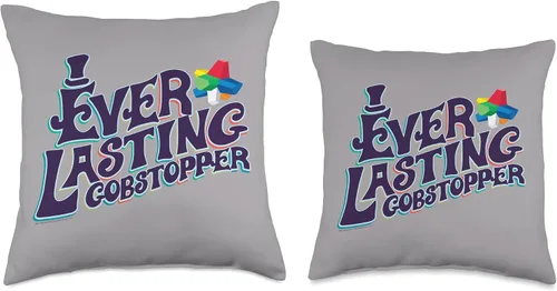 Miniatura 3 de Willy Wonka Chocolate Factory Everlasting Gobstopper - Almohada (16.0 x 16.0 in), multicolor