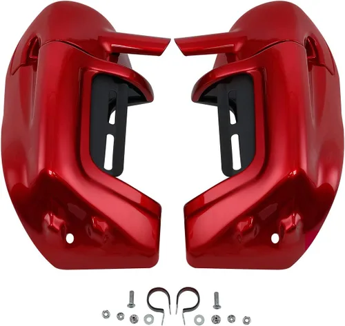 Miniatura 10 de TCT-MOTORPARTS Guantera de carenados de pierna ventilada inferior ABS para Harley Touring Road King, Street Glide, Electra Glide, Ultra-Classic