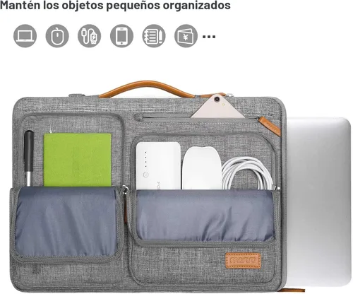 Miniatura 4 de MOSISO Bolsa de hombro protectora 360 para laptop, bolsas de computadora de 15-15.6 pulgadas compatibles con MacBook Pro de 16 pulgadas, HP, Dell