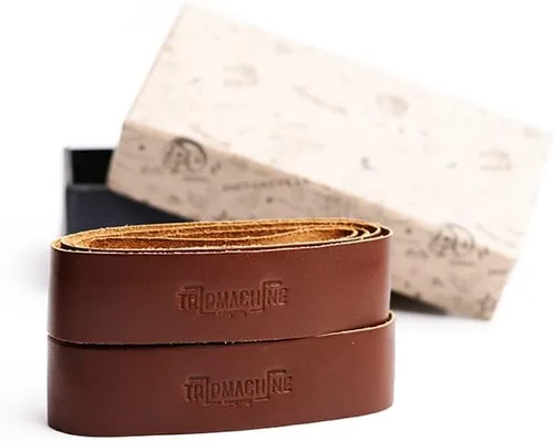 Miniatura 8 de Trip Machine Company Fundas de cuero para manillar de motocicleta, cubiertas universales de agarre del acelerador con cinta adhesiva 3M, accesorios