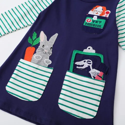 Miniatura 4 de Youlebao Ropa de manga larga para niñas pequeñas, vestidos de otoño e invierno para niñas de 2 a 7 años