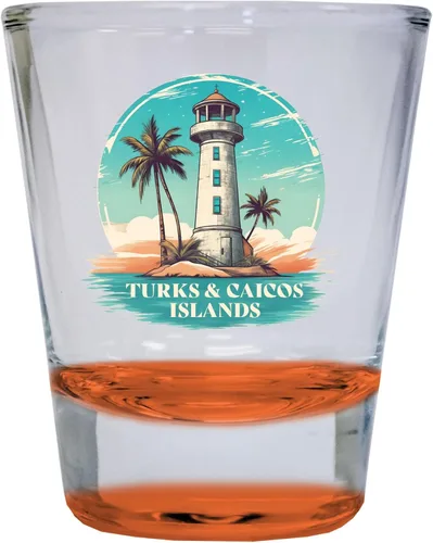Miniatura 5 de Turks And Caicos Design A Souvenir - Vaso de chupito redondo transparente de 1.5 onzas, paquete de 4 unidades Transparente Paquete de 4