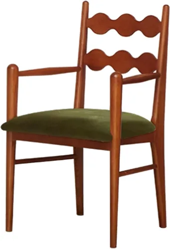Miniatura 34 de Sillas de comedor tapizadas, silla de cocina con respaldo, silla de sala de estar con brazos versátil asiento de comedor de granja, sillas
