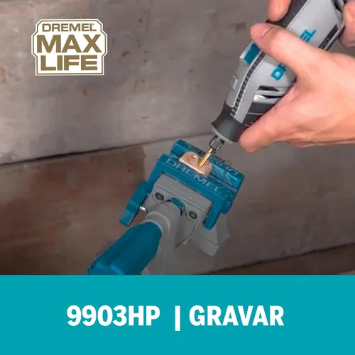 Miniatura 3 de Dremel 9903HP Max Life 1/8" (3.2mm) Broca de tallado de alto rendimiento de carburo de tungsteno, 1 accesorio rotatorio