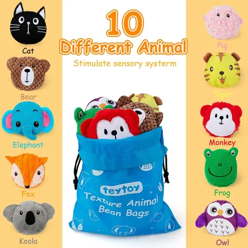 Miniatura 2 de teytoy Bolsitas Sensoriales para Niños Paquete de 10, Bolsitas Sensoriales con Textura, Juguetes Sensoriales para Autismo, Juguetes Sensoriales