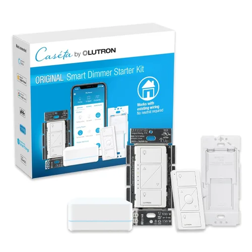 Miniatura 39 de Lutron Caseta - Interruptor de atenuación inteligente original (requiere Lutron Smart Hub), para luces LED, 150 vatios, un solo polo/3 vías, no Negro