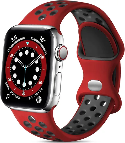 Miniatura 10 de Lerobo - Bandas deportivas compatibles con Apple Watch Band de 40 mm, 41 mm, 38 mm y 42 mm para Series 11, 10 para mujeres y hombres, suaves bandas