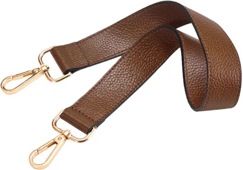 Miniatura 11 de Correa de repuesto de cuero de 24.8 pulgadas para bolsos de mano y bolsos de hombro con hebillas de metal Negro