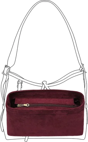 Doxo Organizador de bolso de terciopelo para bolsos, organizador de bolsas de mano para bolsas LV Carryall PM, múltiples bolsillos (PM-terciopelo