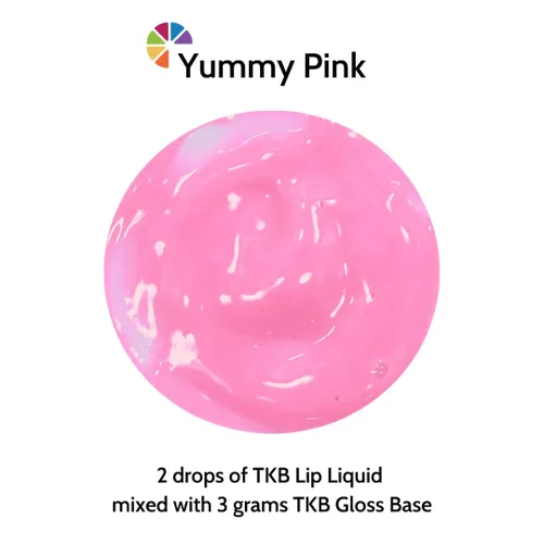 Miniatura 2 de TKB - Color líquido de labios Color de labios líquido para base brillante TKB, brillo de labios para bricolaje, brillo de labios pigmentado y Rosa