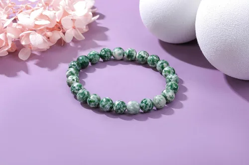 Miniatura 34 de Jovivi Pulsera elástica de cuentas redondas semipreciosas naturales – 0.315 pulgadas hecha a mano con cuentas de piedras preciosas curativas