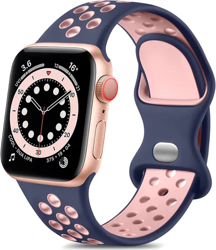 Miniatura 19 de Lerobo - Bandas deportivas compatibles con Apple Watch Band de 40 mm, 41 mm, 38 mm y 42 mm para Series 11, 10 para mujeres y hombres, suaves bandas