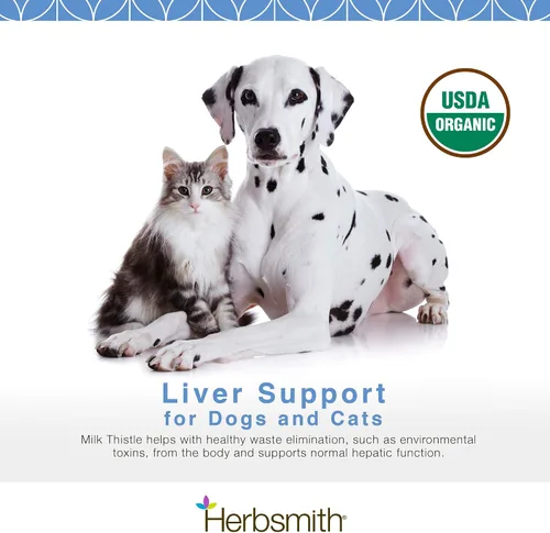 Miniatura 2 de Herbsmith - Suplemento de hierbas de cardo mariano para perros y gatos, 2.65 oz en polvo