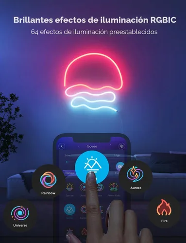 Miniatura 2 de Govee RGBIC Luces de Neón, Luz de Cuerda de Neón LED Inteligente 2 Funciona con Matter, Alexa, Google Assistant, Luces de Tira de Neón DIY