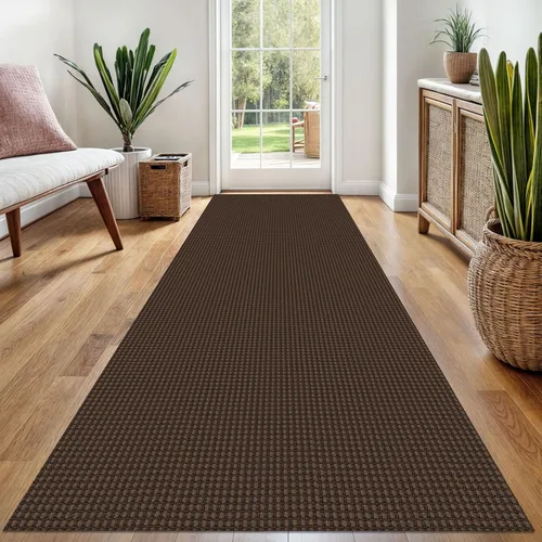Miniatura 138 de EARTHALL Alfombra de pasillo 3x14 pies, alfombras lavables extra largas para pasillos, tejidas, antideslizante, alfombra trenzada para entrada