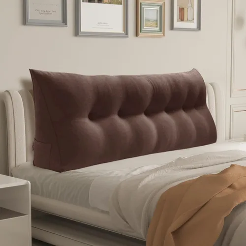 Miniatura 29 de Almohada WOWMAX grande de apoyo con forma triangular, almohada con forma de cuña para respaldo o lectura, cabecero para el día de la Madre