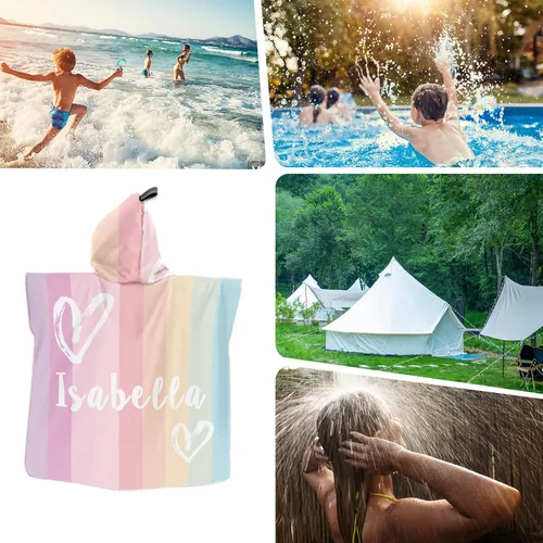 Miniatura 7 de Toallas de playa personalizadas para niños, toallas de playa personalizadas con nombres, regalos personalizados para niños pequeños, niñas