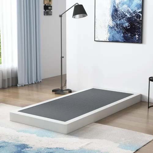 Miniatura 10 de Vehowy Somier de perfil bajo, tamaño matrimonial, somier de 3 pulgadas para cama matrimonial, base de colchón resistente, base de cama de metal, 3