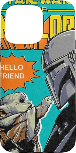 Miniatura 30 de Funda para iPhone 14 Pro Max Star Wars The Mandalorian Mando y el Niño