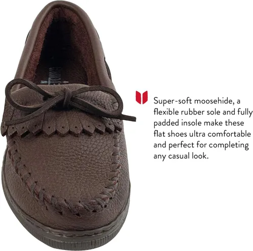 Miniatura 4 de Minnetonka Mocasín Kilty con flecos Moosehide para mujer