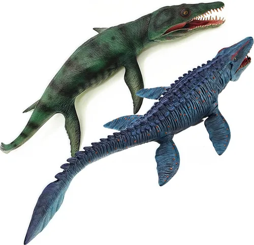 Miniatura 12 de Juguetes de dinosaurio Mosasaurus y Pterosaurio realistas de Gemini & Genius para niños, regalos para jugar y exhibir o suministros de fiesta