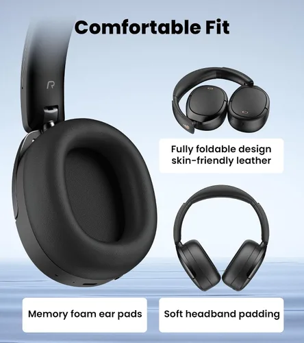 Miniatura 6 de Edifier W80 - Auriculares de diadema con cancelación activa de ruido de -49dB, LDAC de alta resolución con cable e inalámbricos, llamada clara AI