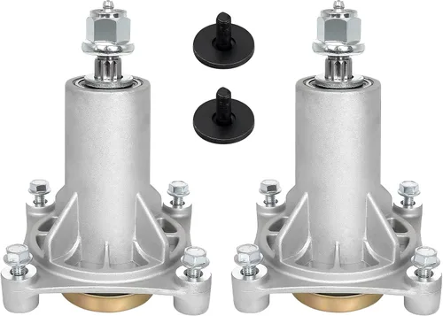 Paquete de 2 conjuntos de husillo 187292 para Craftsman Hus qvarna A riens Pou-LAN Pro, 587819701 Conjunto de mandril para cortacéspedes de 42