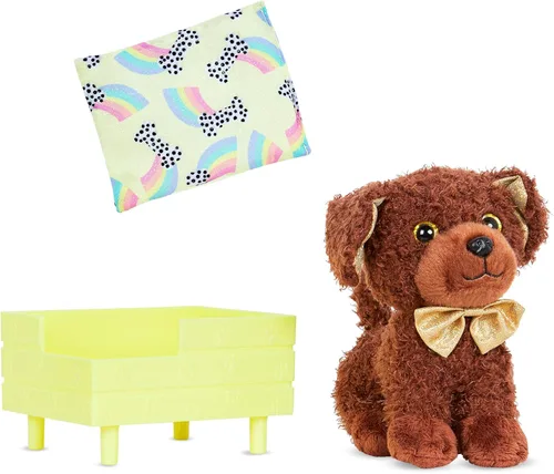 Miniatura 15 de Glitter Girls Accesorios para muñecas de 14 pulgadas - Juego de cachorros navideños - Juego de accesorios de 18 piezas y felpa de 6 pulgadas - Cama