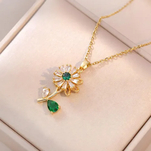 Miniatura 3 de Anillo antiestrés para mujer Aniety, collares giratorios de girasol para mujeres, anillos giratorios para ansiedad, anillos de ansiedad de acero