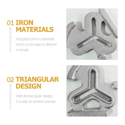 Miniatura 5 de MAGICLULU Reglas de flor de ciruelo, medidor de posicionamiento de acolchado, regla de costura de tela, accesorios de costura, plantilla