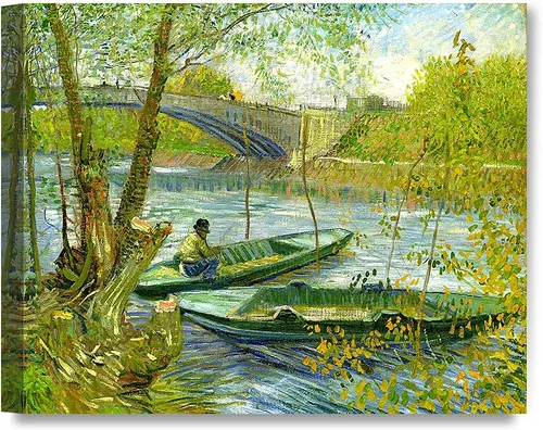 Miniatura 31 de Serie de pinturas de Vincent Van Gogh (favoritos). Reproducción de arte clásico de Van Gogh, impreso en lienzo Noche estrellada